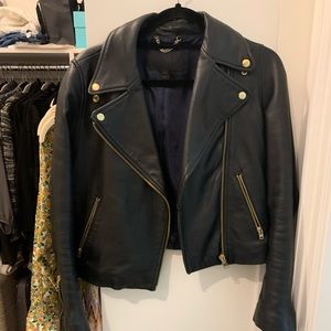 J.Crew leather motorcycle jacket